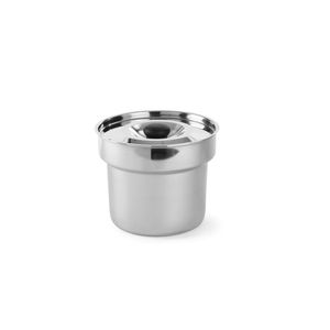 Contenedor para Baño María HENDI de 4.2L, Redondo, 215mm de Diámetro x 177mm de Altura, Equipo para Calentar y Mantener Alimentos - Product Image 1