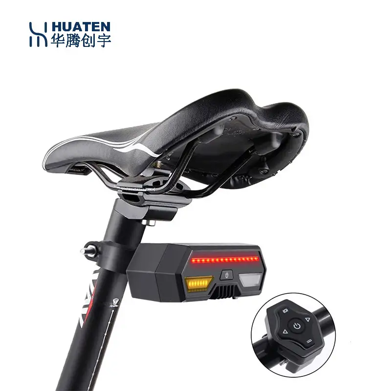 4G Bike Turn Signal GPS Tracker With Precise Positioning Bicycle Warning Lights IP67 Waterproof For Cyclists VT16