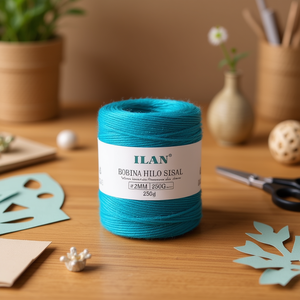 Spago di Sisal Ilan 2mm Blu Lago 250g per Artigianato - Product Image 2