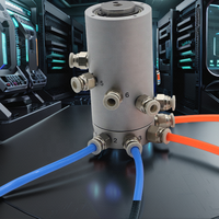 Joint rotatif série MQR MQR1 MQR2 MQR4 MQR8 MQR12 MQR16, joint rotatif pneumatique multi-ports à faible couple, union rotative pneumatique