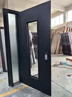 Portes en fer NFRC CE AS2047, porte d'entrée double, porte métallique pour maisons, porte intérieure avec cadre