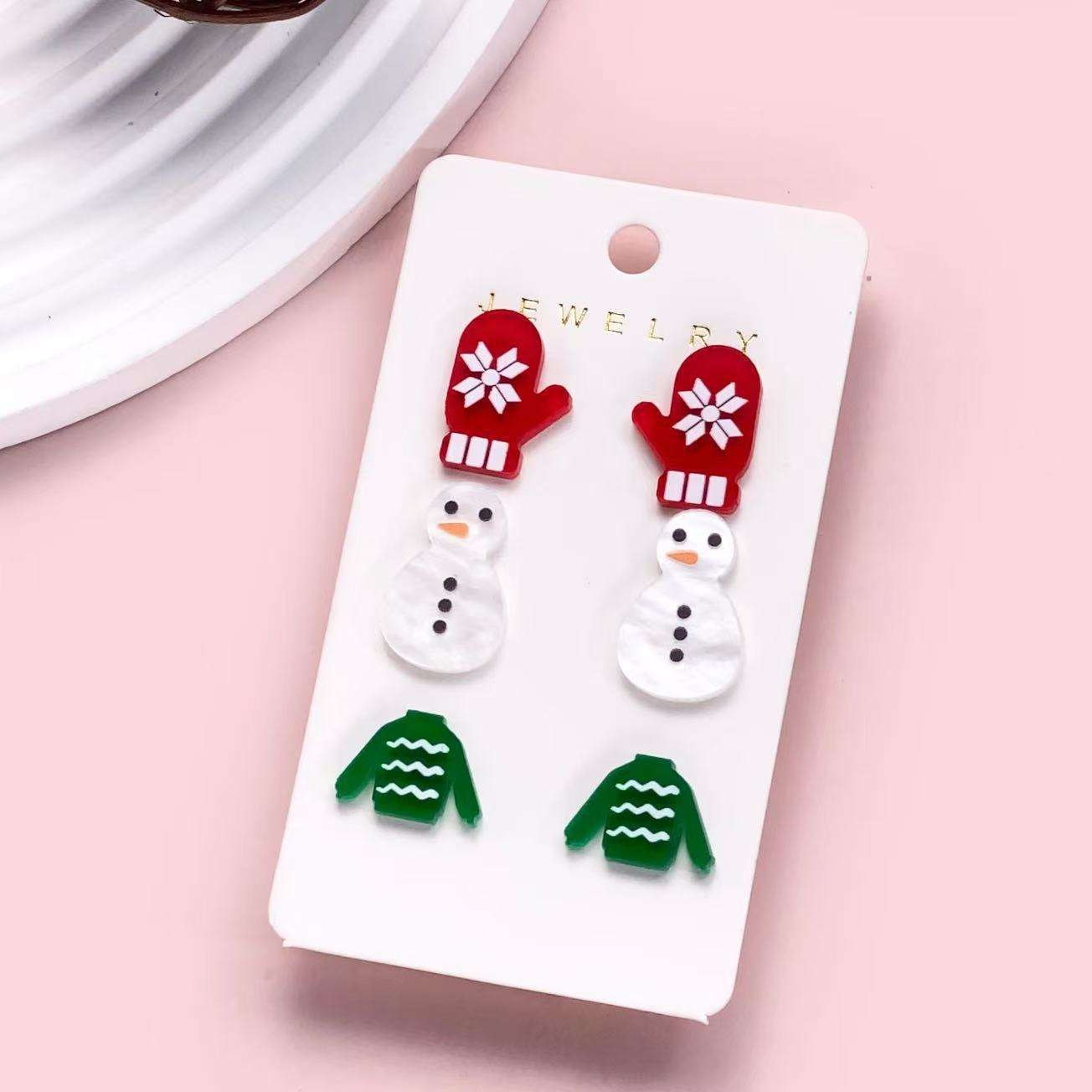 Boucles d'oreilles de Noël 02