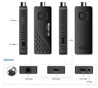 Récepteur TV numérique terrestre 4K DVB-T2 Ac4 Mini Dongle, décodeur TV H.265 HEVC DVB-T2 Ac3, clé TV STB UHD, décodeur