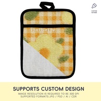 Prosub Nouveau design de protège-plat en silicone résistant à la chaleur avec poche en lin, protège-plat vierges pour sublimation