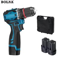 Perceuse sans fil industrielle 18V, petite, type « cannon », double vitesse, moteur sans balais, 2700 tr/min, batterie lithium-ion, tournevis, clé à chocs, bricolage