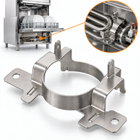 Support de chauffage OEM en acier inoxydable 304 usiné CNC avec usinage par électroérosion à fil et brochage pour lave-vaisselle commerciaux