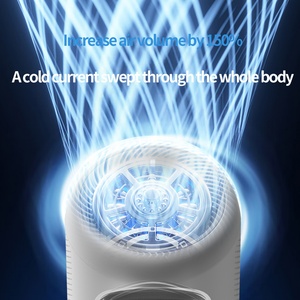 Nuevo Ventilador de Mano Portátil sin Aspas de 2500mAh, 100 Velocidades Ajustables, Recargable por USB, Mini Ventilador de Plástico para Uso en Exteriores y Hoteles - Product Image 4