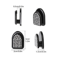 Mini crochet de voiture incrusté de diamants, support de rangement pour tableau de bord de voiture, décoration intérieure en strass, vente chaude transfrontalière