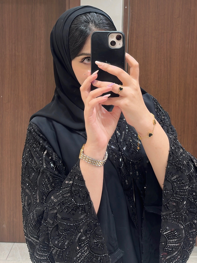 Completo nero con hijab - Set due pezzi