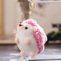 Gantungan Kunci Boneka Landak Mini Lucu, Liontin Tas Sekolah Anak, Cincin Gantungan Kunci, Hiasan Gantung Boneka Hewan, Grosir Pabrik