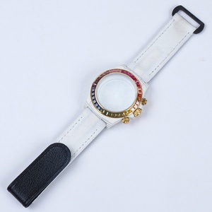 <span class=keywords><strong>Montre</strong></span> de luxe en fibre de carbone avec diamants arc-en-ciel, mouvement mécanique chronométrique automatique 4130, <span class=keywords><strong>montre</strong></span>-bracelet à trois cadrans pour homme - Product Image 4
