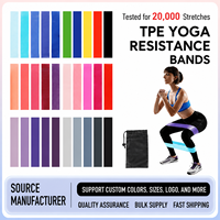 Bandas de Resistencia para Ejercicio, Yoga y Gimnasio, con Logotipo Personalizado, de TPE, Ecológicas, Multifuncionales, de Alta Elasticidad