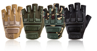 Gants tactiques demi-doigts, protection moulée des mains, respirants, antidérapants, pour le tir en extérieur, le cyclisme et l'entraînement, pour hommes