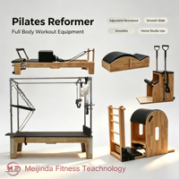 Ensemble de Pilates classique en chêne durable de qualité professionnelle, 5 pièces : Reformer, Cadillac, Trapeze, Wunda Chair, Ladder Barrel, Spine Box