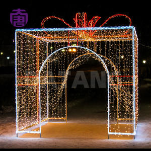 Caja de regalo con luz LED en forma de arco, impermeable IP65, hecha a medida, para interiores y exteriores, para Navidad y diversas decoraciones festivas. - Product Image 5