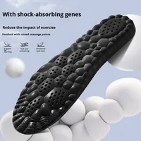 Semelles complètes de sport en graphène ZHUOYUE ZY-153, unisexe, antibactériennes, déodorantes, massage 4D, confortables, absorbant la transpiration, respirantes