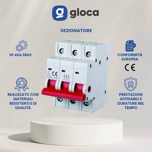 Interruttore Sezionatore Gloca 3P 400V 40A per Applicazioni a Bassa Tensione - Product Image 2