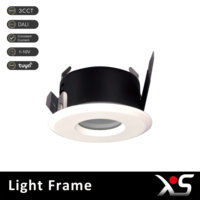 Cadre de downlight LED encastré en aluminium au design moderne, installation facile et garantie de 3 ans