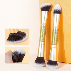 Nuevo diseño, crema de base <span class=keywords><strong>verde</strong></span>, corrector, herramienta cosmética de dos extremos, brocha de maquillaje grande y esponjosa de doble cara - Product Image 2