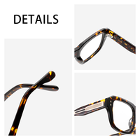Gafas Ópticas de Acetato de Diseño de Marca, Cuadradas, con Logotipo Personalizado de Alta Calidad LC, Gran Venta 2025, Protección UV400 para Hombre y Mujer, de Fábrica
