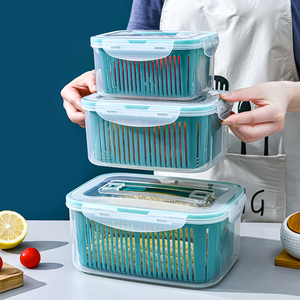 Nouvelles boîtes de rangement multifonctionnelles en plastique pour légumes, économiques et originales, avec verrou pour réfrigérateur, pour la cuisine - Product Image 4