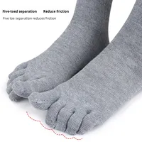 Chaussettes de sport en coton à cinq doigts pour la course à pied, chaussettes de course à cinq doigts
