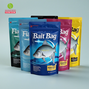 Gusano de pesca de plástico Embalaje personalizado Imprimir Señuelo transparente Cremallera <span class=keywords><strong>Bolsa</strong></span> de regalo Paquete de embalaje personalizado de fábrica para bolsas de cebo de langosta - Product Image 1