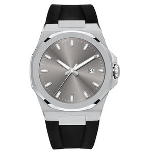 Montre de sport pour homme de luxe personnalisée, acier inoxydable 316L, saphir, analogique, multifonction, chronographe, résistante à l'eau, bracelet en caoutchouc - Product Image 1