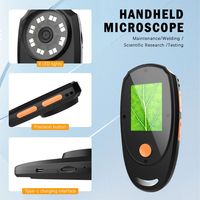 Handheld Digital Microscope with 2.0 Inch IPS Color Screen, Portable 2MP 500x Magnification Magnifying Glass for Kids