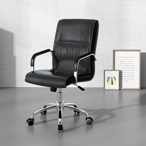 Silla de Oficina Ejecutiva Contemporánea de Cuero Sintético de Buena Calidad con Función Reclinable para Uso en Taller - Product Image 2