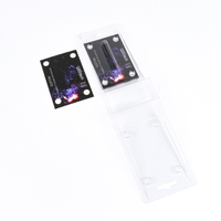 Pequeña caja de embalaje al por menor Caja de teléfono celular de plástico duro transparente de PVC con diseño en relieve con materiales reciclados Uso en blíster