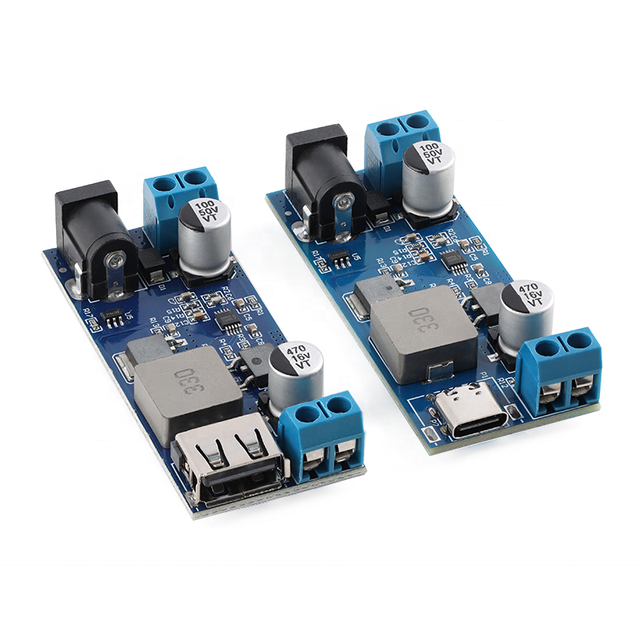DC-DC 24V/12V to 5V 5A Step Down Power Supply Buck Converter Replace LM2596S Adjustable USB Step-down Charging Module for Phone