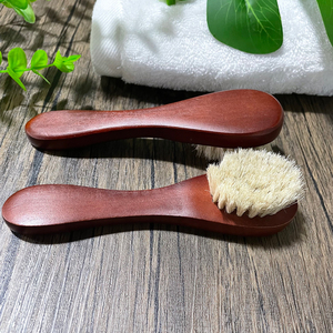 Gran oferta, depurador facial de madera con cerdas naturales, logotipo personalizado, cepillo de limpieza Facial ecológico Manual para adultos - Product Image 2