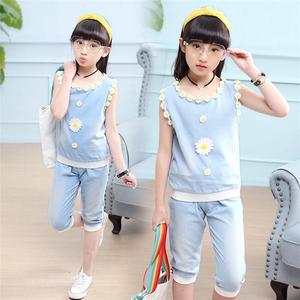 Conjuntos de Ropa de Moda para Niñas, Camisetas Importadas de EE. UU. y Pantalones Vaqueros de Último Diseño de Ltd Clothing Tailandia - Product Image 5