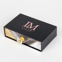 Boîte à gloss à lèvres de luxe de style enveloppe rose avec logo personnalisé, estampage à chaud en or rose, emballage cosmétique, coffret cadeau de maquillage