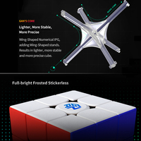 Ventes chaudes GAN 356M 3x3x3 Cube de vitesse magnétique sans autocollants Gan356 M 3x3 Cube magique