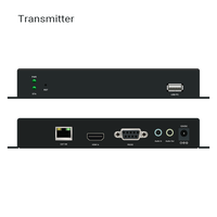 Alta calidad 4K60Hz HDMI KVM Extender sobre Cat6 Cable 120M 4K YUV444 HDMI USB2.0 KVM Extender