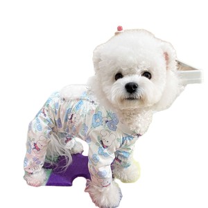Floral Dog Pants Polyester Comfortable Four Legged Protection For Small Medium Dogs Spring Summer Autumn Walks - Product Image 4
