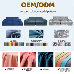 <span class=keywords><strong>Divano</strong></span> Modulare Educativo per Bambini <span class=keywords><strong>con</strong></span> Rivestimento in Flanella e Spugna ad Alta Densità - Multifunzionale per Soggiorno e Camera da Letto - Product Image 5