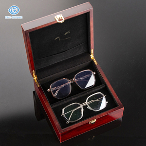 Hộp Bao Bì Kính Mát Cỡ Lớn Bằng Da Tùy Chỉnh Để Trưng Bày Hộp Đóng Gói Bằng Gỗ - Product Image 3