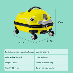Bagages de scooter pour enfants en forme de voiture Bagages pour enfants Sacs de <span class=keywords><strong>voyage</strong></span> pour enfants Bagages - Product Image 2