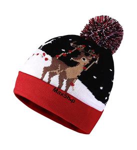 هدية خاصة بعيد الميلاد قبعة صغيرة محبوكة قبعة مع أضواء led - Product Image 3