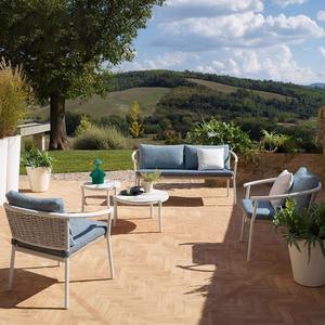 Ensemble de canapés de jardin en rotin moderne, coussins imperméables pour l'extérieur, meubles de balcon - Product Image 5