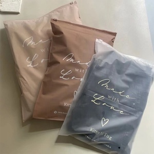 High Quality Frosted Nude Custom Plastic T-Shirt Ziplock <b>Packaging</b> Bags Logo Recycled <b>Materials</b> for Supermarket Exhibition Use - Product Image 5
