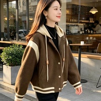 Nouvelle Collection Automne – Manteau Pull à Capuche Femme Style Baseball Décontracté Tendance Urbaine