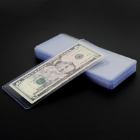Porte-billets Transparent clair PVC billets manches chargement latéral protecteur de monnaie étanche argent organisateur enveloppes de trésorerie
