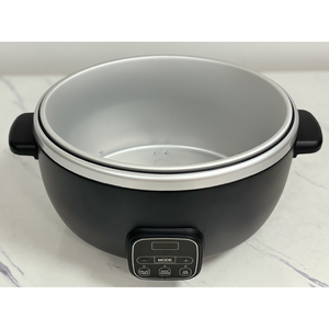 Casserole électrique à cuisson lente de <span class=keywords><strong>grande</strong></span> <span class=keywords><strong>capacité</strong></span> noire - 6-10L, programmable, maintien au chaud, minuterie de retard, couvercle en verre, pour la cuisine familiale à domicile - Product Image 4