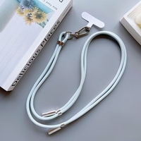 Cordon de téléphone portable en nylon tressé pour iOS avec pendentif anti-perte, porte-clés détachable, sangle réglable et charge rapide