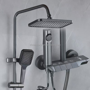 Juego <span class=keywords><strong>de</strong></span> Ducha LED Digital <span class=keywords><strong>de</strong></span> Aleación <span class=keywords><strong>de</strong></span> Zinc, Montado en la <span class=keywords><strong>Pared</strong></span>, Color Gris Metálico, Oferta 2025, <span class=keywords><strong>Precio</strong></span> Económico - Product Image 2