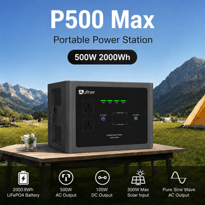 สถานีพลังงานแสงอาทิตย์แบบพกพา 500W พร้อมแบตเตอรี่ LiFePO4 ความจุ 2000Wh คลื่นไซน์บริสุทธิ์ และตัวควบคุม MPPT สำหรับพื้นที่ห่างไกล - Product Image 2